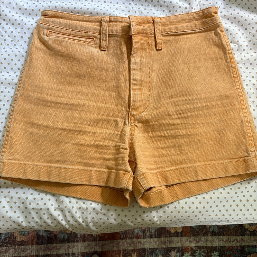 Madewell Tan High Waist Shorts